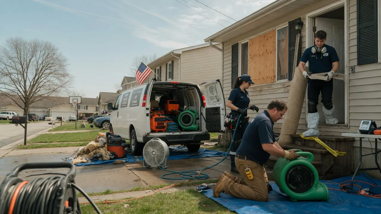 Water Damage Restoration in Ellery, IL near me